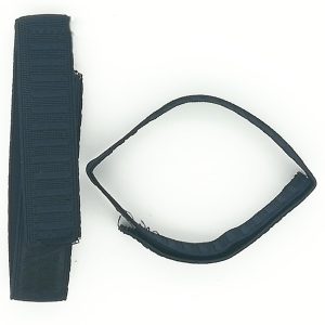 Elastici per caviglia pantaloni con velcro blu (paio)