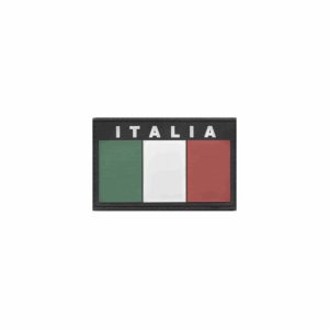 Patch Italia rettangolare fondo nero