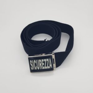 Cintura Militare in canapa con logo sicurezza 40 mm