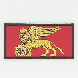 Ricamo Leone Battaglione San Marco rosso