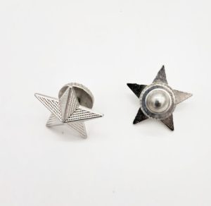 Stellette argento in metallo Esercito Italiano (paio)