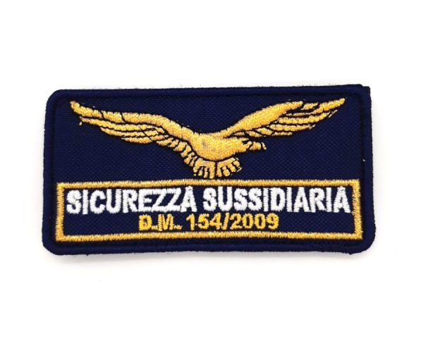 Patch Aquila Sicurezza Sussidiaria DM 154/2009 giallo