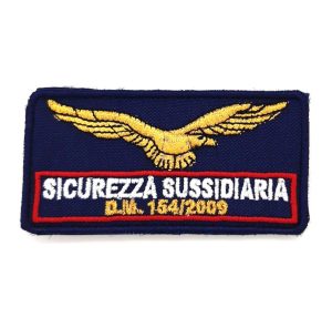 Patch Aquila Sicurezza Sussidiaria DM 154/2009 rosso