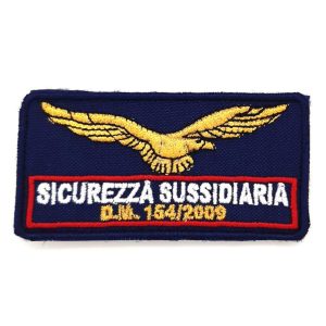 Patch Aquila Sicurezza Sussidiaria DM 154/2009 rosso