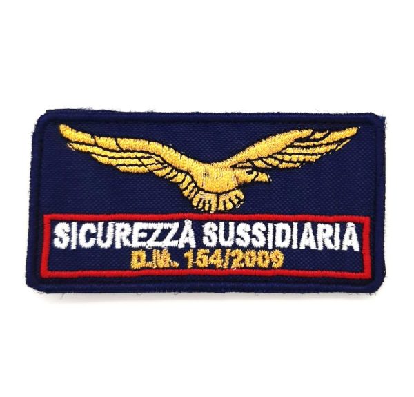 Patch Aquila Sicurezza Sussidiaria DM 154/2009 rosso