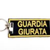 Portachiavi Ricamato Guardia Giurata