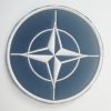 Patch ricamata NATO rotonda  con scretch