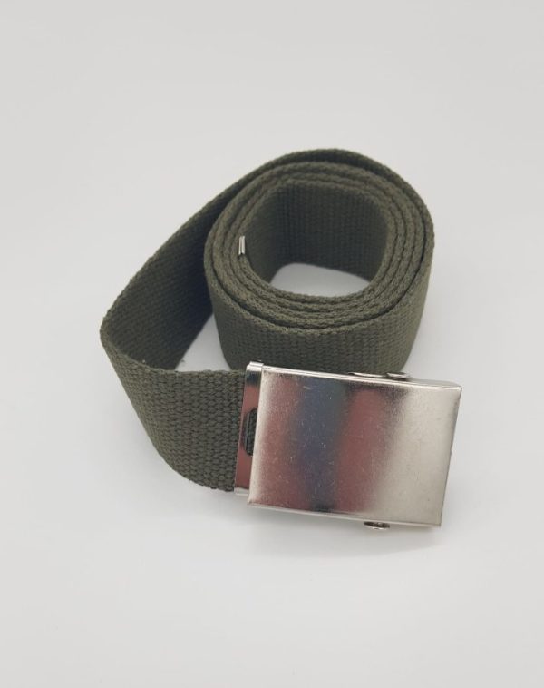 Cintura Militare in canapa di colore verde  40 mm