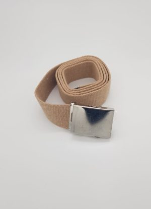 Cintura Militare in canapa di colore sabbia  40 mm