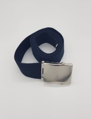 Cintura Militare in canapa di colore blu 40 mm