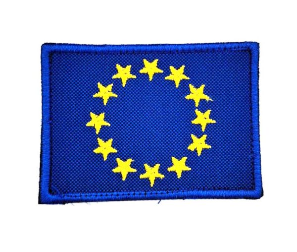 Patch ricamata EUROPA CEE con velcro