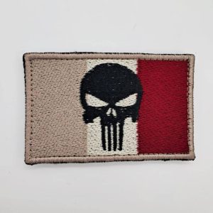 Patch Italia punisher rettangolare sabbia