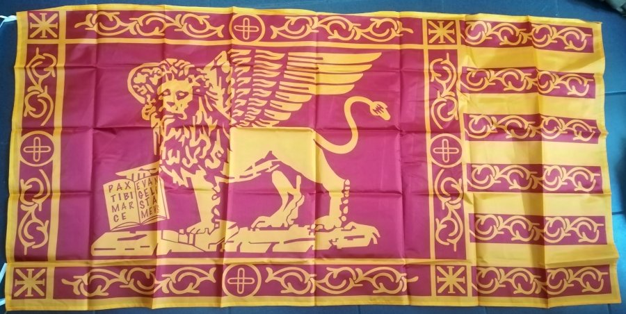 Lotto 5 bandiere Veneto Serenissima San Marco dim. 150x80 cm