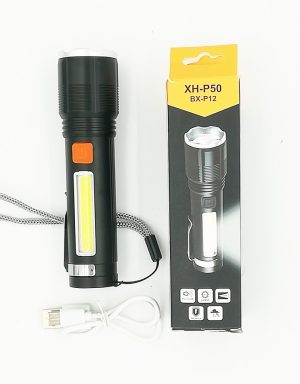 images Torcia multifunzione a led in alluminio ricaricabile con USB