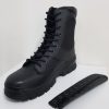 Anfibi Militari OPERATION in pelle e cordura  di colore nero