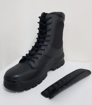 Anfibi Militari OPERATION in pelle e cordura  di colore nero