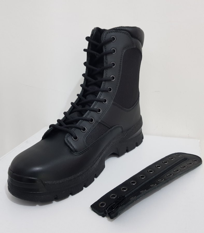 Anfibi Militari OPERATION in pelle e cordura di colore nero