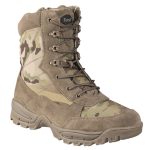 Anfibi Patrol MIL-TEC con zip laterale e 18 fori Multicam