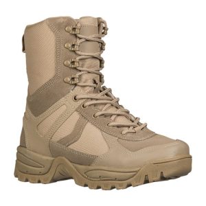Anfibi militari con zip laterale MIL-TEC di colore khaki