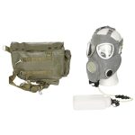 Maschera antigas polacca mod. MP4 B con bottiglia pari a nuovo