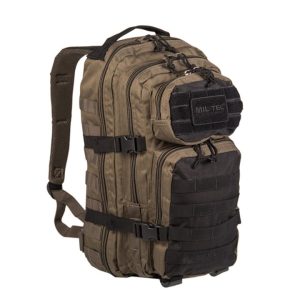 Zaino Militare Assault MIL-TEC da 30 litri di colore verde nero