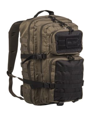 Zaino Militare Assault MIL-TEC da 50 litri bicolore verde nero