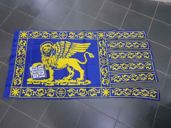 Bandiera Veneta Serenissima San Marco dim. 150x80 cm blu