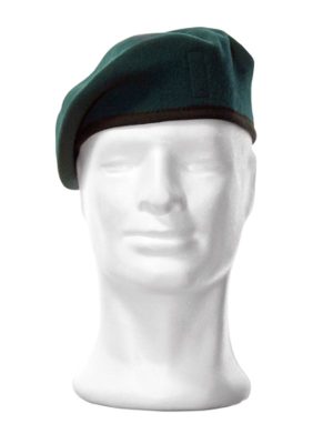 Basco Spagnolo verde con bordo in tessuto per Lagunari