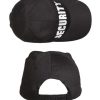 Cappello tipo baseball MIL-TEC nero con logo SECURITY