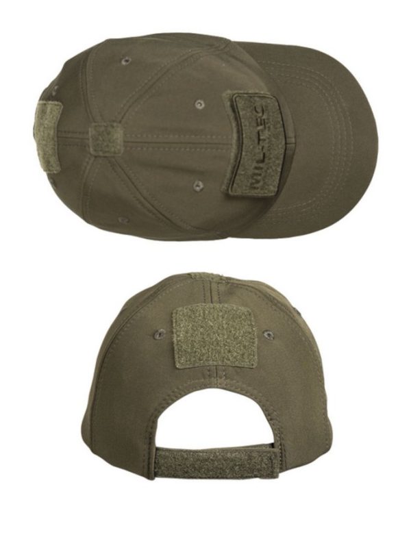 Berretto tipo baseball MIL-TEC invernale in softshell verde