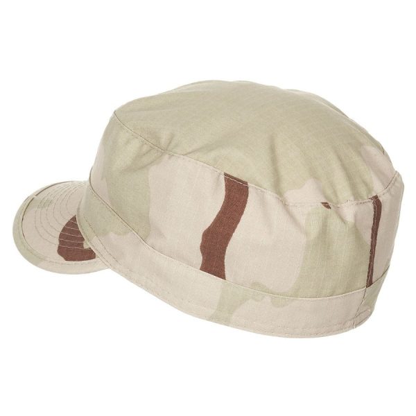 Berretto Militare BDU con visiera tonda MFH mimetico desert