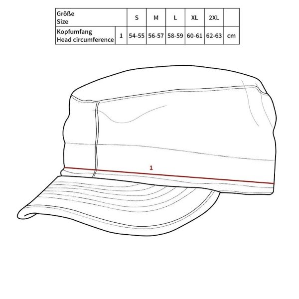 Berretto Militare BDU con visiera tonda MFH mimetico urban
