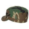 Berretto Militare BDU con visiera tonda MFH mimetico woodland