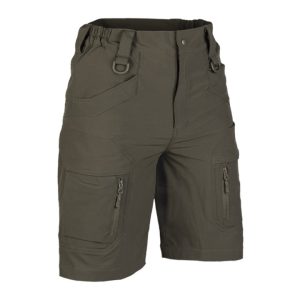 Bermuda Ranger MIL-TEC elasticizzate di colore verde