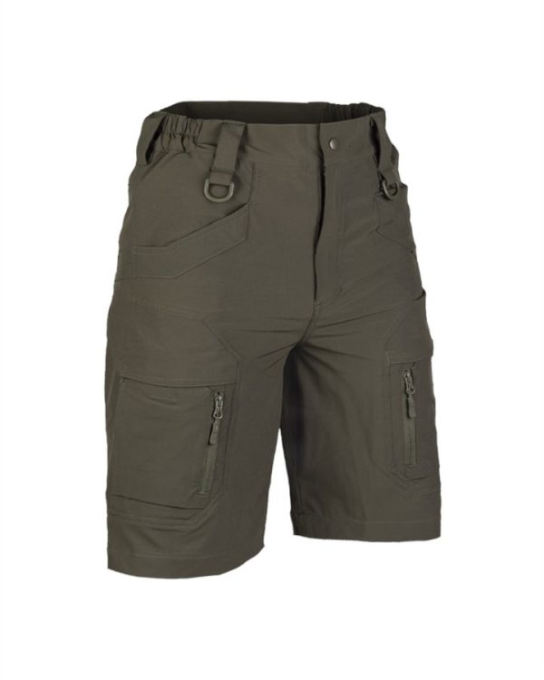 Bermuda Ranger MIL-TEC elasticizzate di colore verde