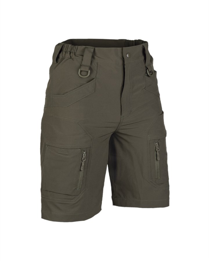 Bermuda Ranger MIL-TEC elasticizzate di colore verde