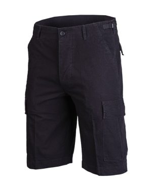 Bermuda militari bdu MIL-TEC di colore nero in cotone