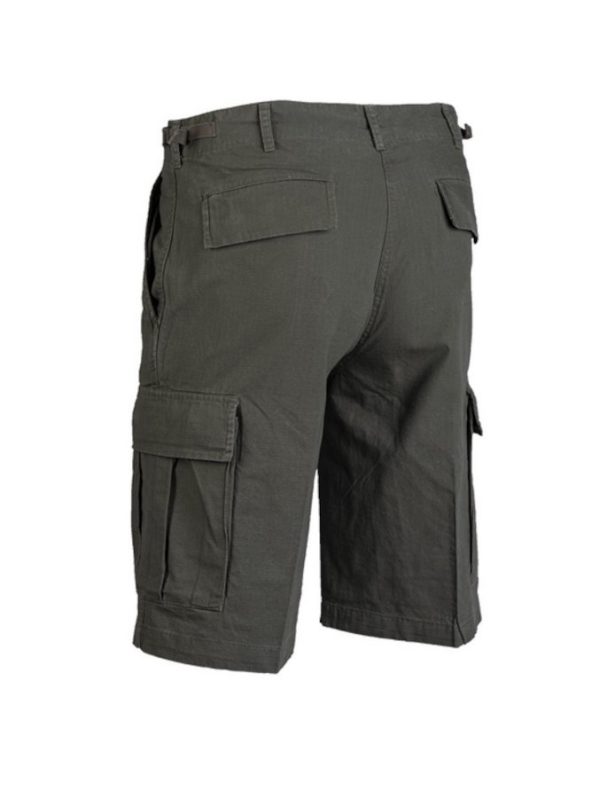 Bermuda militari bdu MIL-TEC di colore verde in cotone