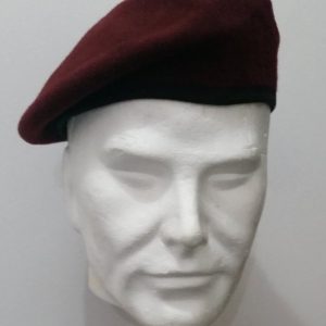 Basco Spagnolo Amaranto con Bordo in tessuto, Paracadutisti