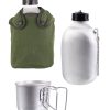 Borraccia militare francese  in alluminio con bicchiere