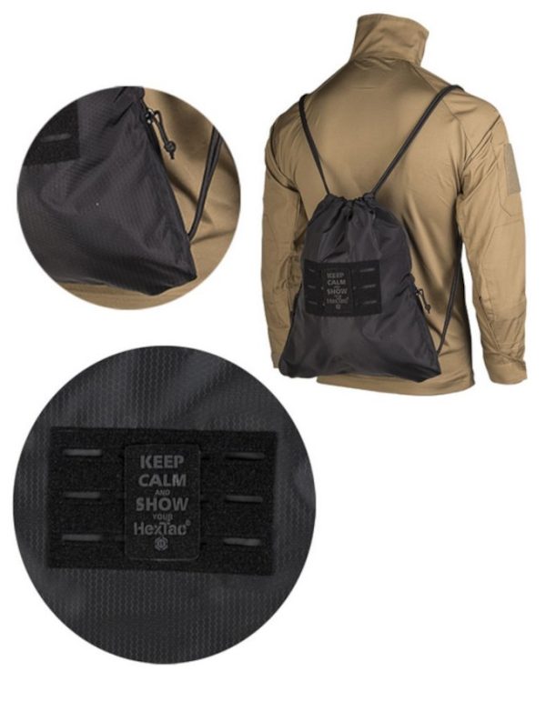 Borsa sportiva tattica MIL-TEC Hextac di colore nero