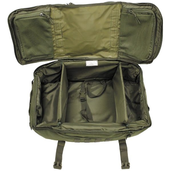 Borsa da viaggio modulare MFH da 48 litri di colore verde OD