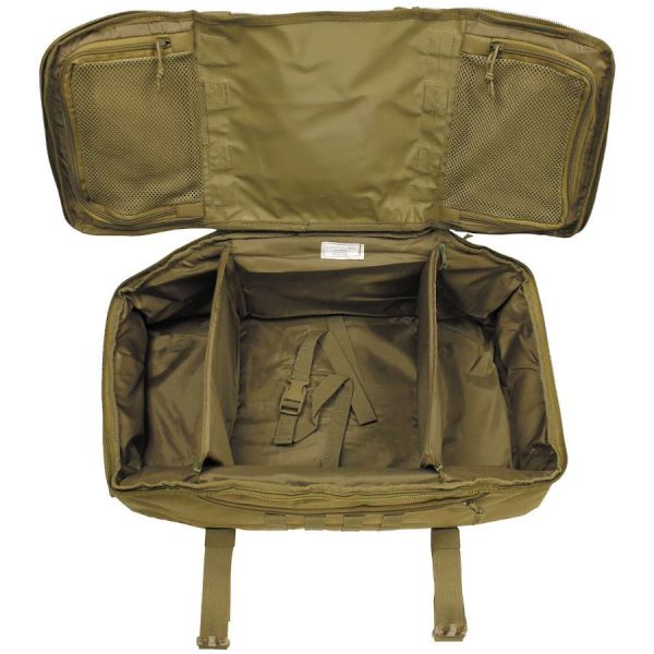Borsa da viaggio modulare MFH da 48 litri di colore coyote tan