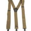 Bretelle elastiche per pantaloni MIL-TEC di colore coyote tan
