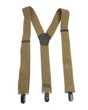 Bretelle elastiche per pantaloni MIL-TEC di colore coyote tan
