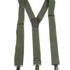 Bretelle elastiche per pantaloni MIL-TEC di colore verde