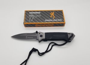 Coltello pieghevole lama liscia Browning