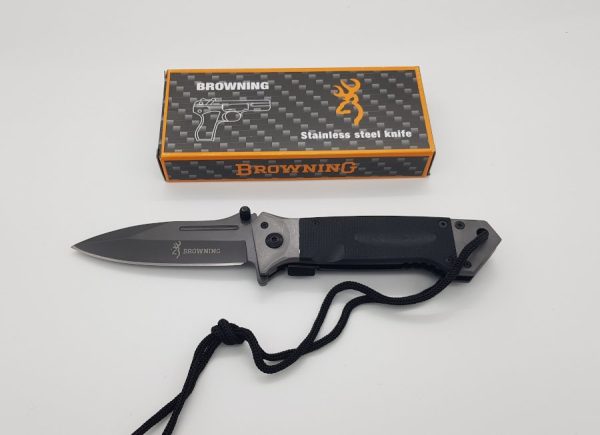 Coltello pieghevole lama liscia Browning