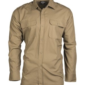 Camicia da servizio MIL-TEC in cotone rip stop coyote tan