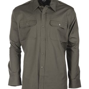 Camicia da servizio MIL-TEC in cotone rip stop verde